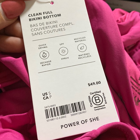 💗 Athleta Clean Full Bikini Bottom // Salvia Pink - Picture 4 of 14